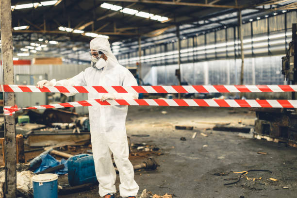 Professional Unattended Death Cleanup technician working in Audubon, NJ